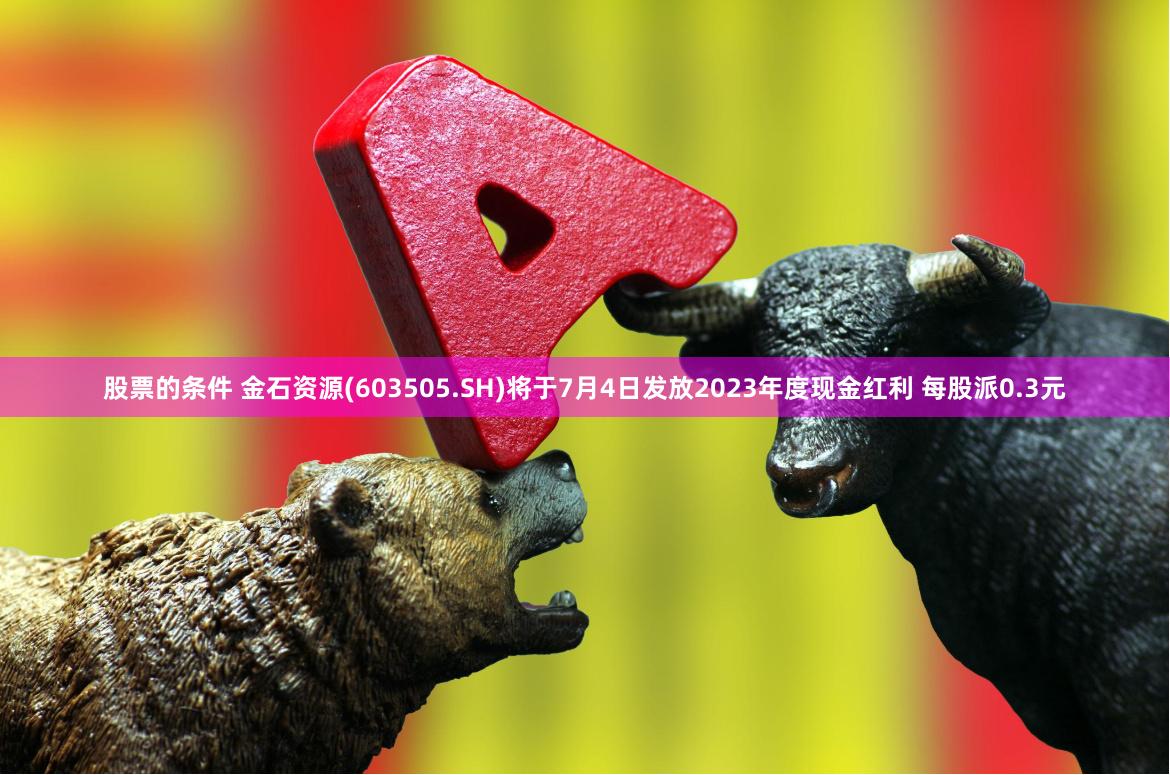 股票的条件 金石资源(603505.SH)将于7月4日发放2023年度现金红利 每股派0.3元