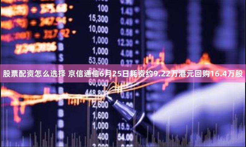 股票配资怎么选择 京信通信6月25日耗资约9.22万港元回购16.4万股