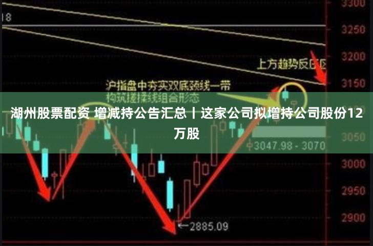 湖州股票配资 增减持公告汇总丨这家公司拟增持公司股份12万股
