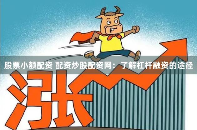 股票小额配资 配资炒股配资网：了解杠杆融资的途径