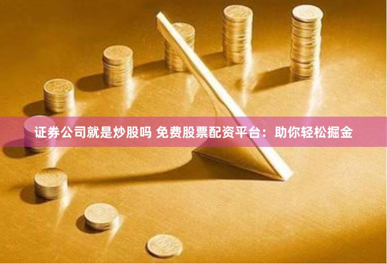 证券公司就是炒股吗 免费股票配资平台：助你轻松掘金